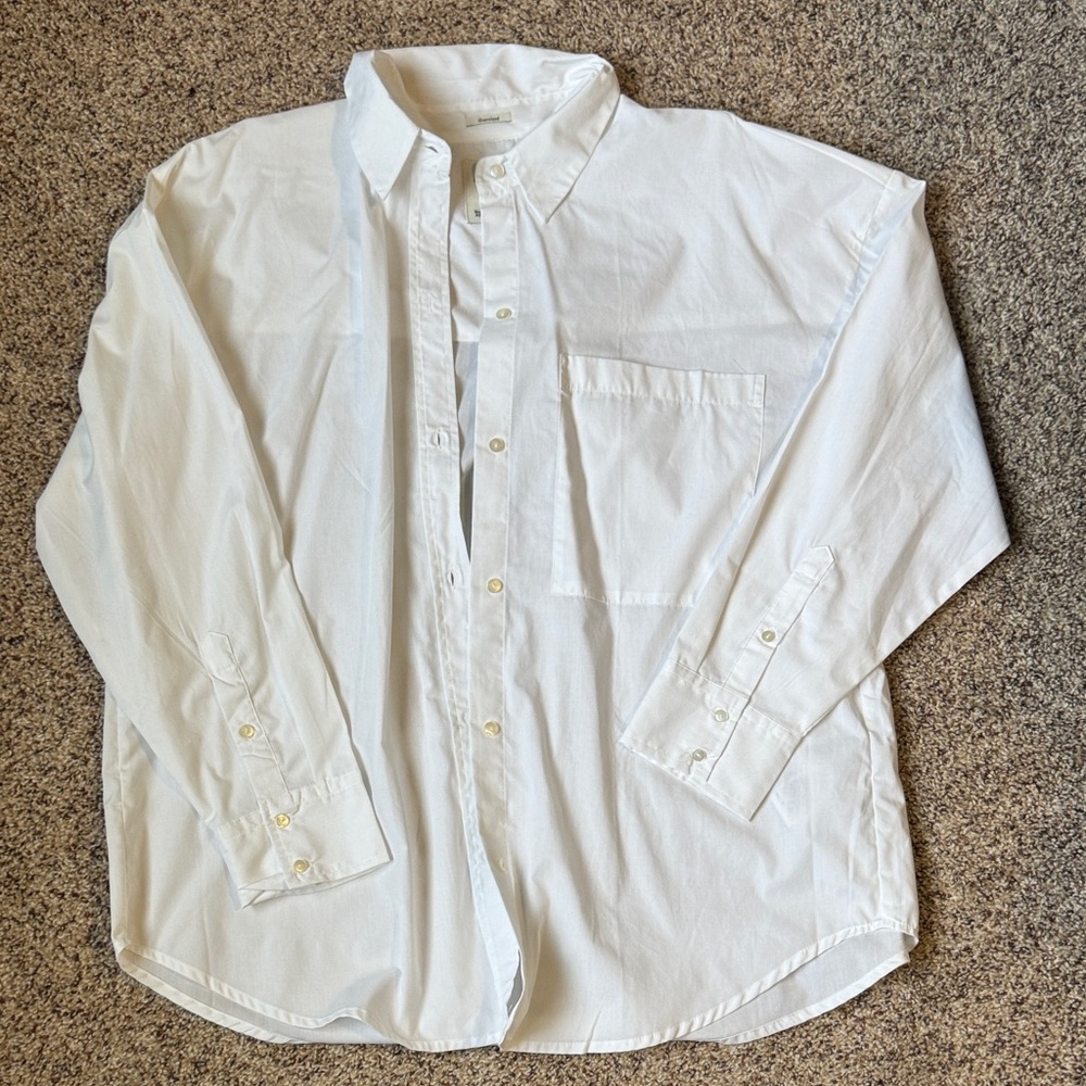 Abercrombie & Fitch White Button Down Shirt